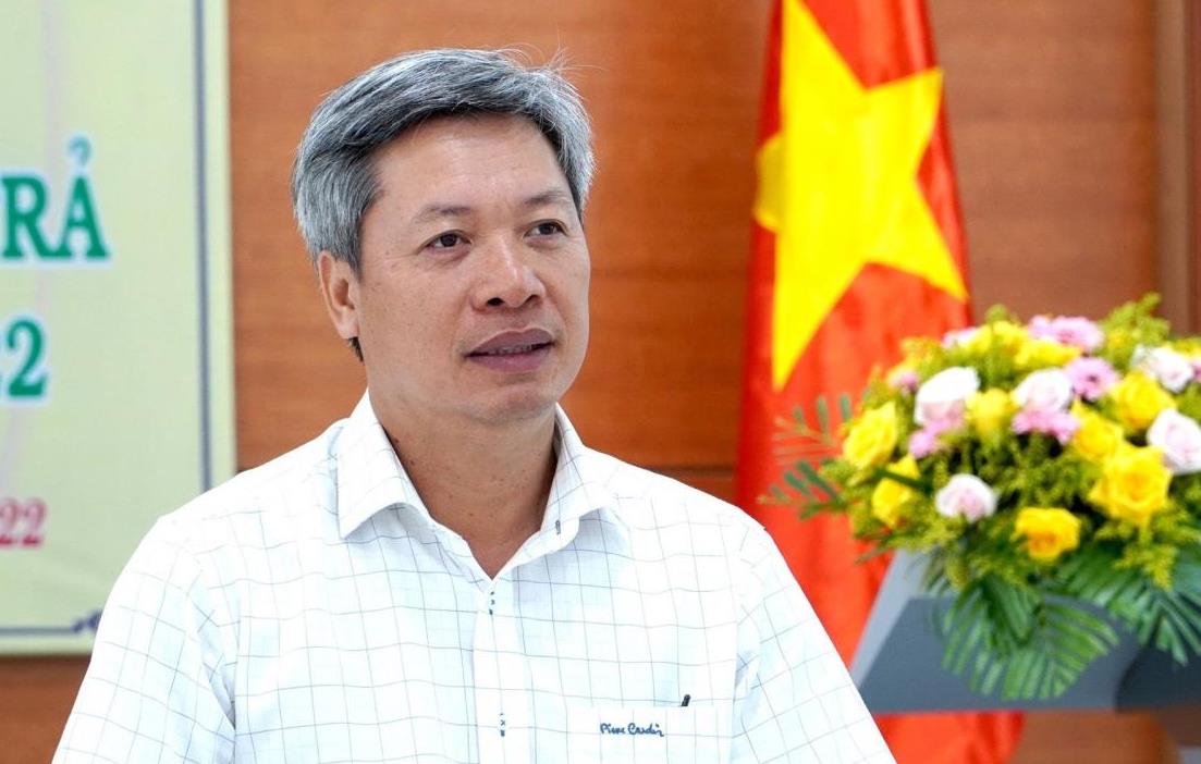 Ông Nguyễn Đức Hoàng- Chánh văn phòng Thành ủy phát biểu nhận nhiệm vụ