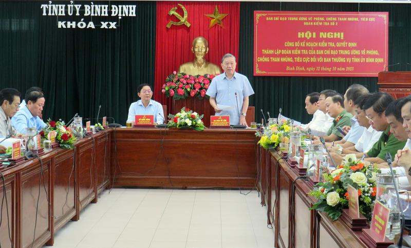 Đại tướng Tô Lâm phát biểu tại Hội nghị.