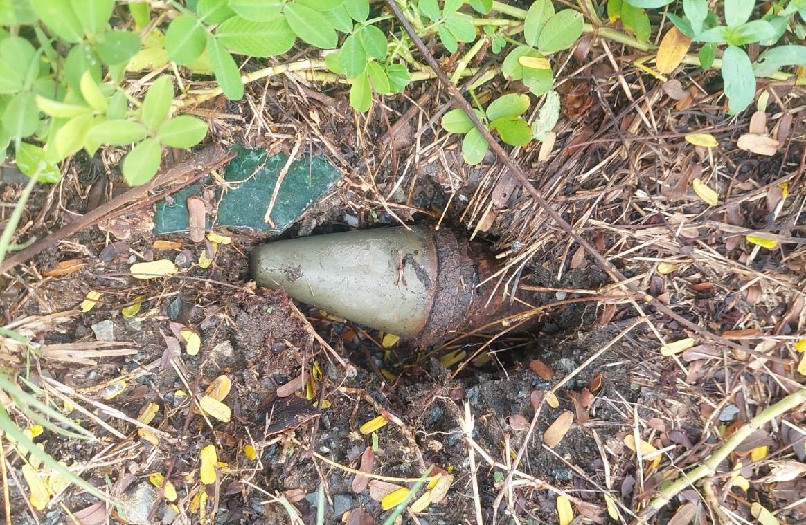 Đầu đạn phát hiện tại địa bàn P.Hòa An.