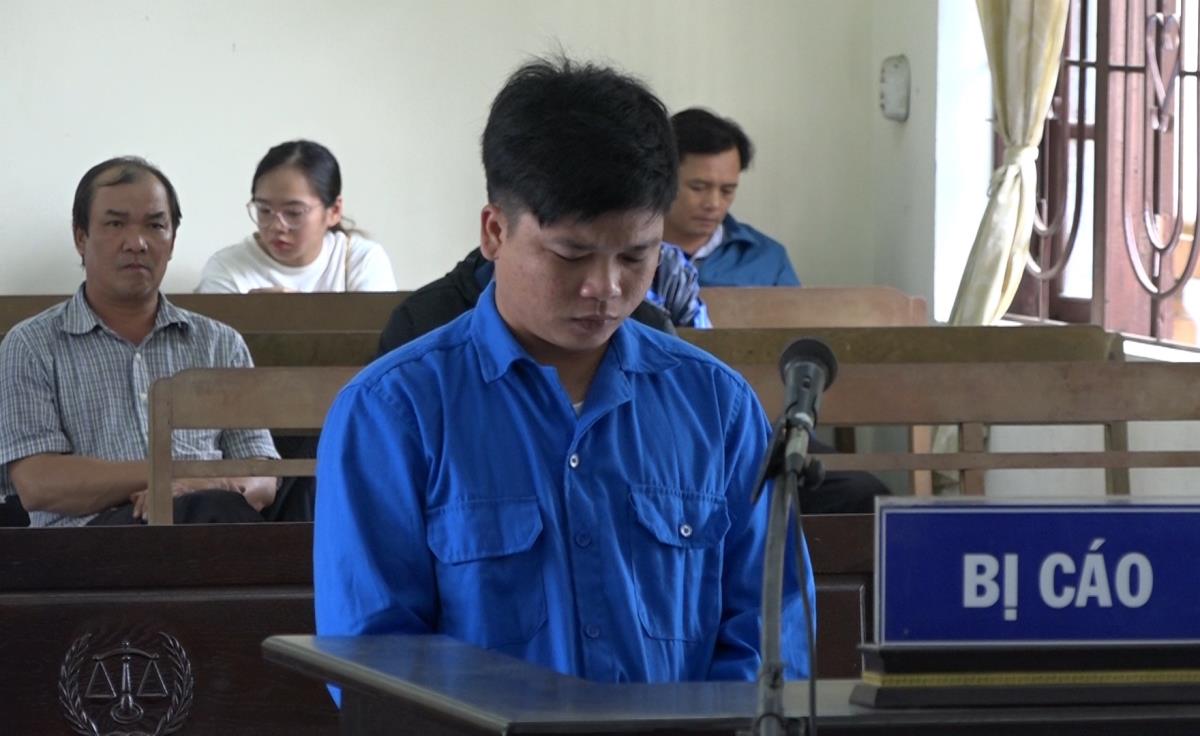 Bị cáo Võ Trung Kiệt tại phiên tòa.