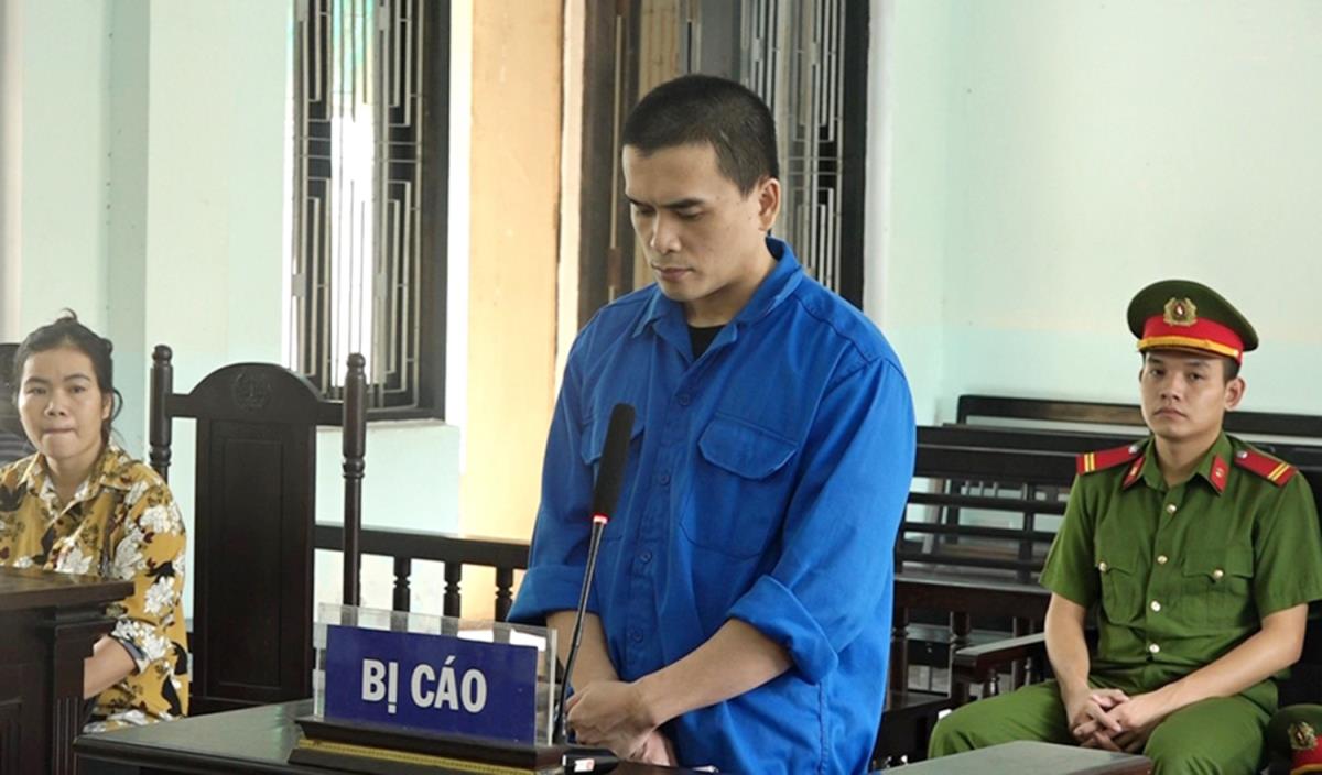 Bị cáo Lê Cao Cường tại phiên tòa.