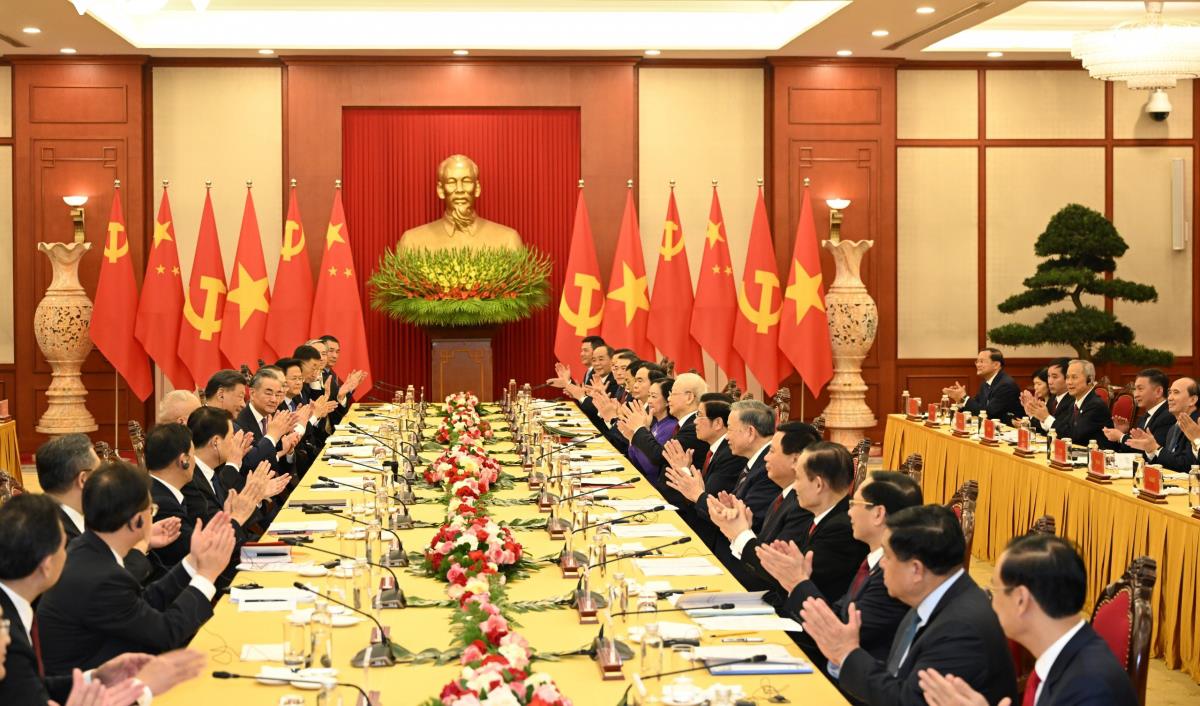 Tổng Bí thư Nguyễn Phú Trọng hội đàm với Tổng Bí thư Ban Chấp hành Trung ương Đảng Cộng sản Trung Quốc, Chủ tịch nước Cộng hòa Nhân dân Trung Hoa Tập Cận Bình.
