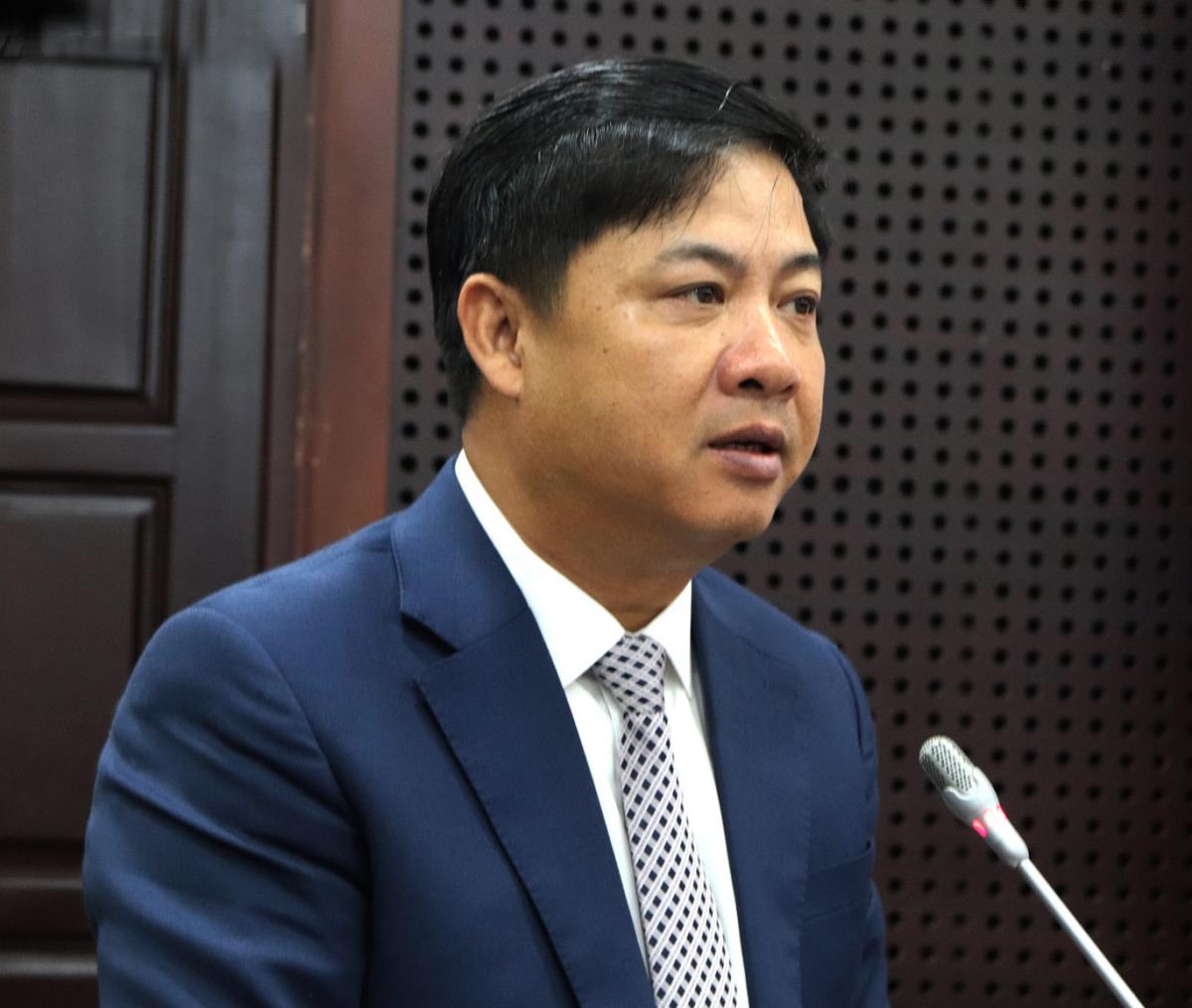 Phó Bí thư Thường trực Thành ủy Lương Nguyễn Minh Triết phát biểu khai mạc hội thảo.