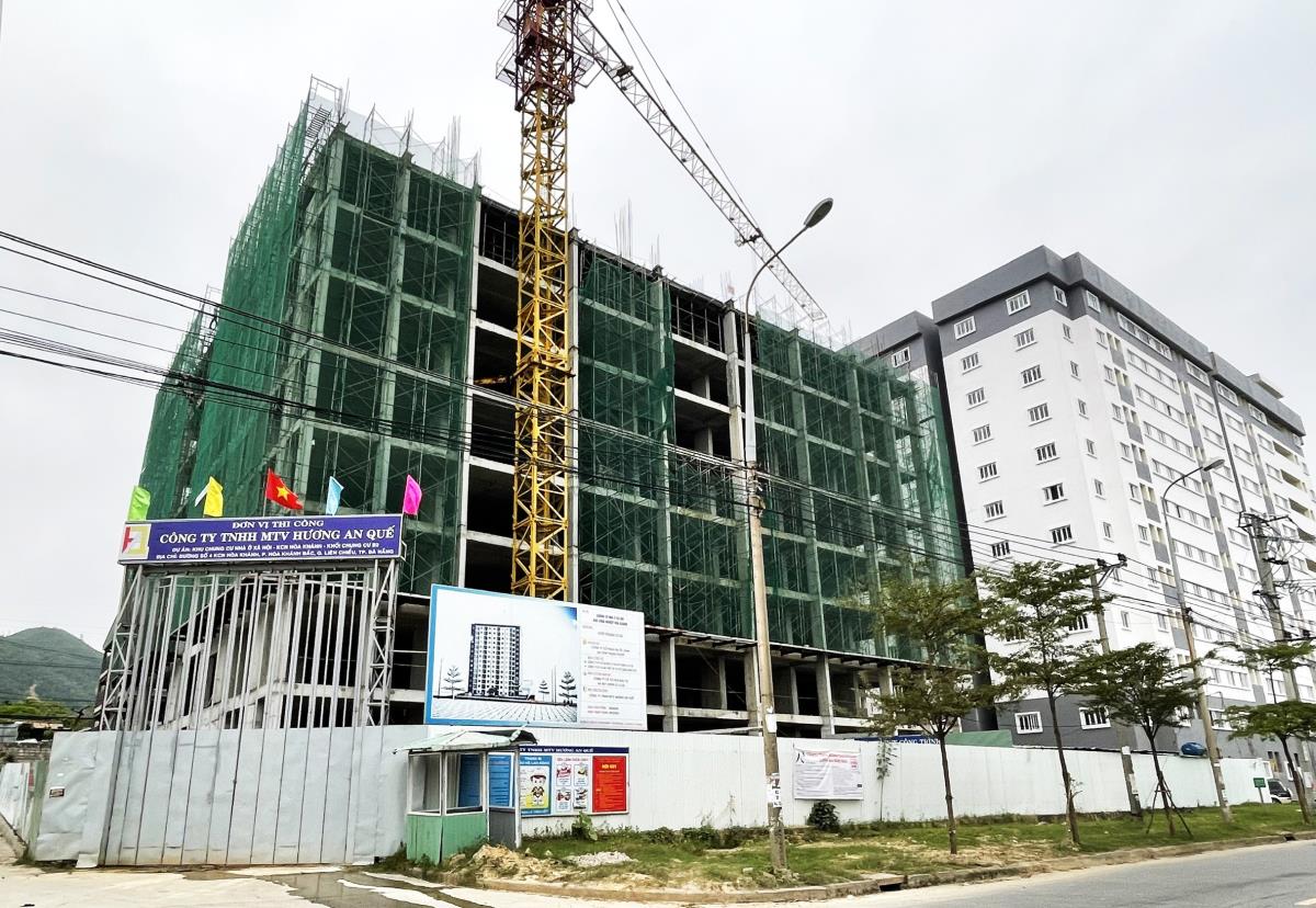Thi công Dự án Khu chung cư nhà ở xã hội Khu công nghiệp Hòa Khánh (TP Đà Nẵng).
