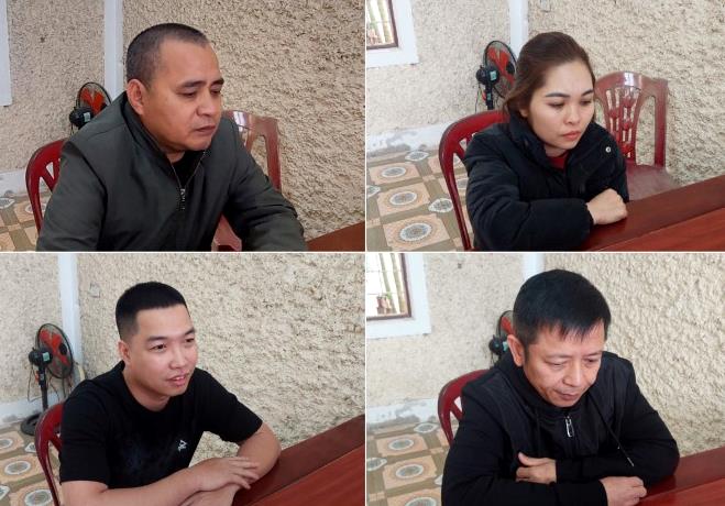 Nhóm đối tượng đánh bạc bằng hình thức ghi lô đề và tang vật bị thu giữ.
