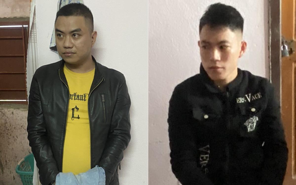 Hai đối tượng Vương Hưng Dưỡng và Nguyễn Hữu Quốc bị bắt giữ.