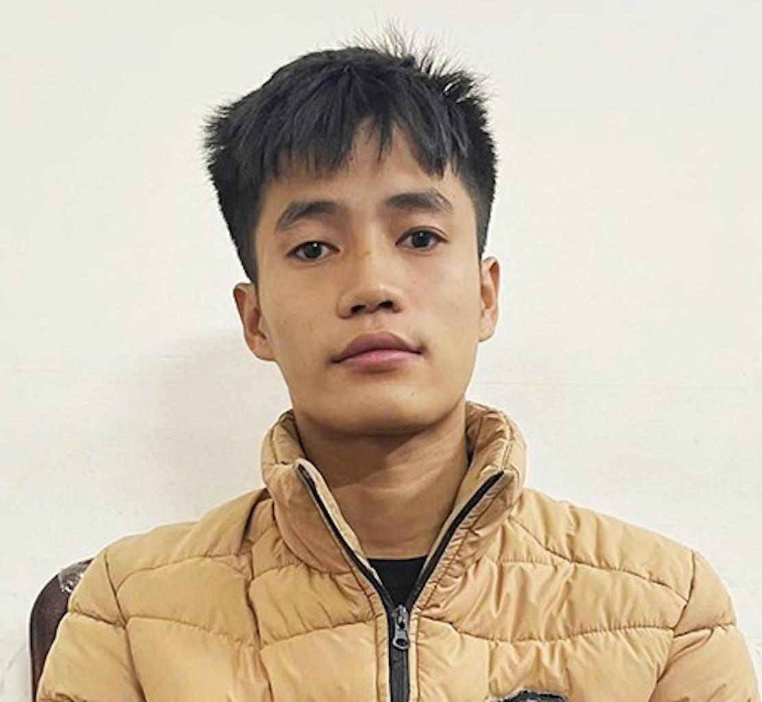 Đối tượng Nguyễn Quốc Diễn tại cơ quan Công an.