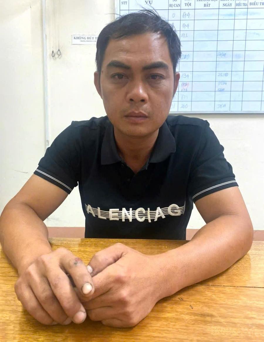 Đối tượng Huỳnh Du tại cơ quan Công an.