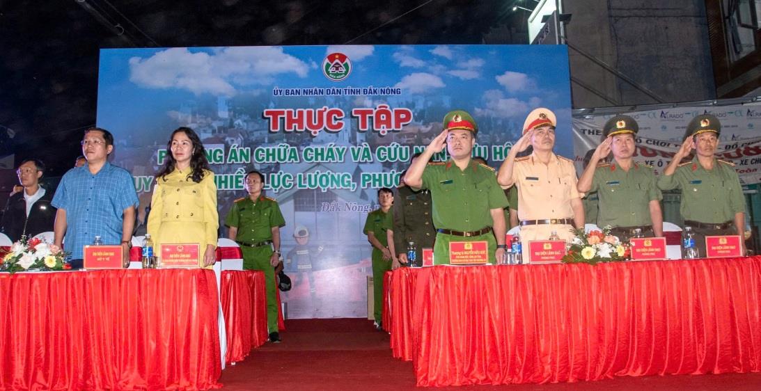 Các lực lượng tham gia diễn tập