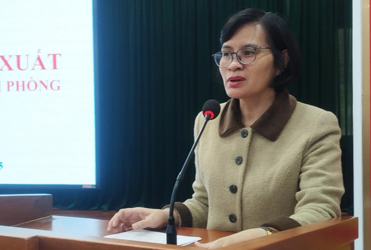 Phó Chủ tịch Thường trực UBND quận Thanh Khê Trần Tường phát biểu tại Hội nghị.