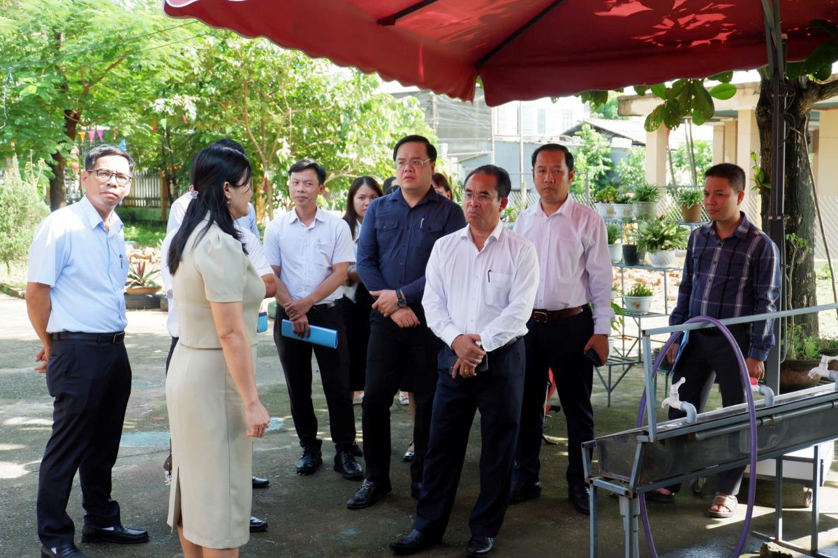 Phó Chủ tịch UBND TP Đà Nẵng Trần Anh Tuấn kiểm tra thực tế tại trường MN Hòa Nhơn, điểm trường Ninh An, xã Bà Nà.