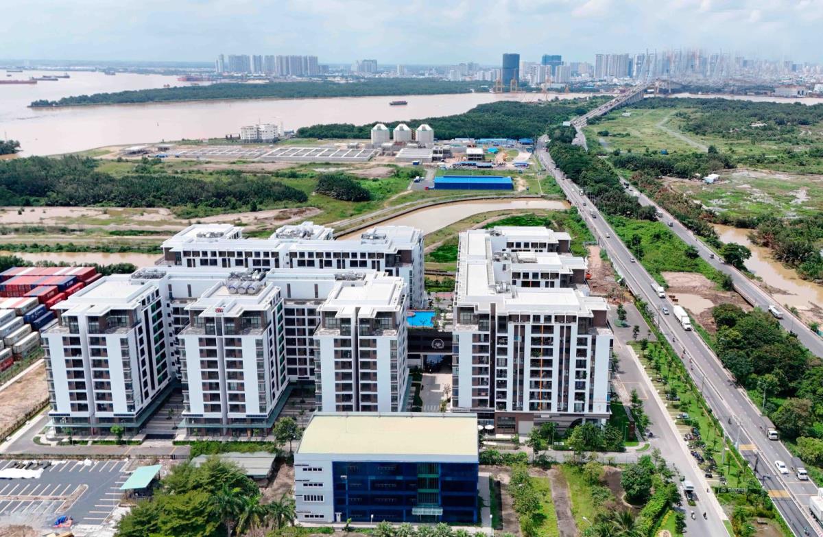 Dự án nhà ở xã hội Thủ Thiêm Green House ở phường Cát Lái (TP Hồ Chí Minh). Ảnh: Báo Tin tức