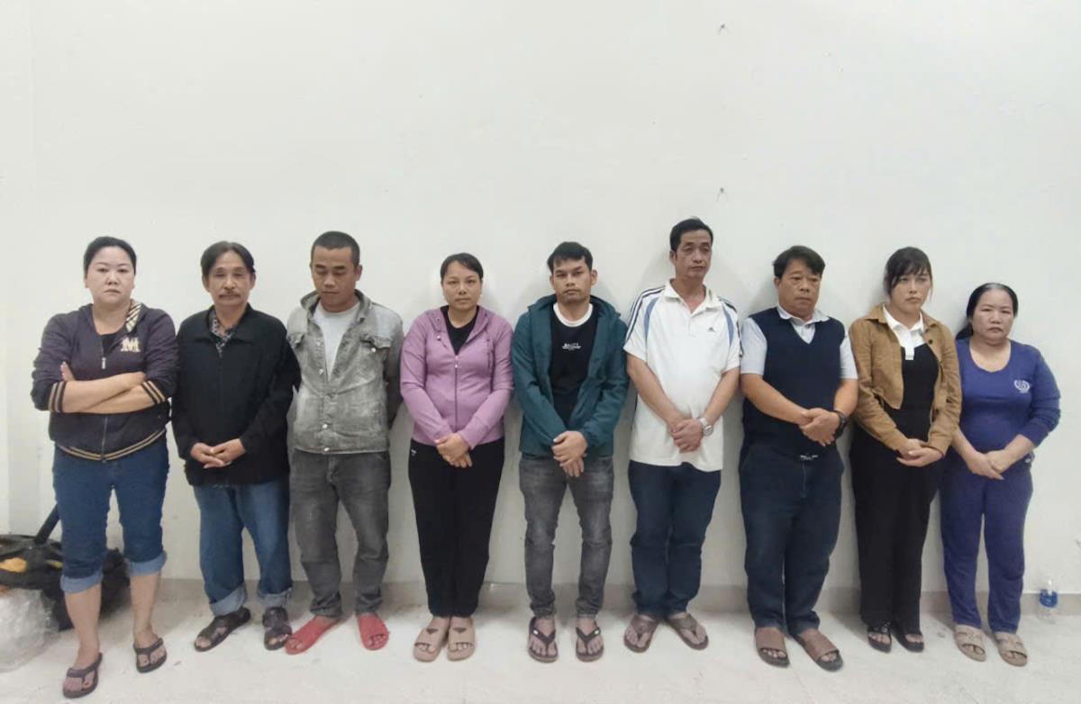 Các con bạc bị bắt giữ