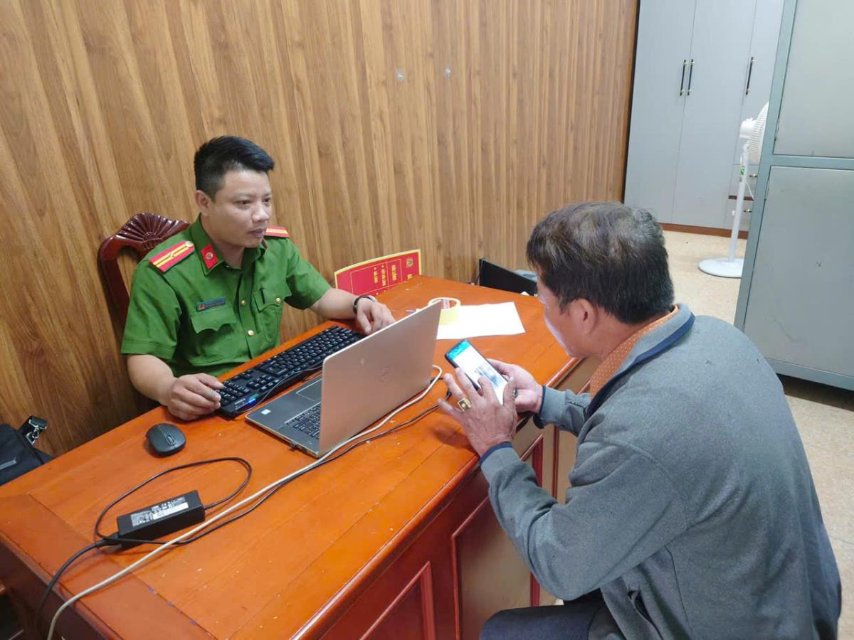 Ông H. đến trình báo vụ việc với cơ quan Công an.