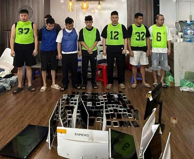 Cục Cảnh sát hình sự Bộ Công an phối hợp với Công an các đơn vị, địa phương phát hiện, bắt giữ nhóm đối tượng người Trung Quốc.