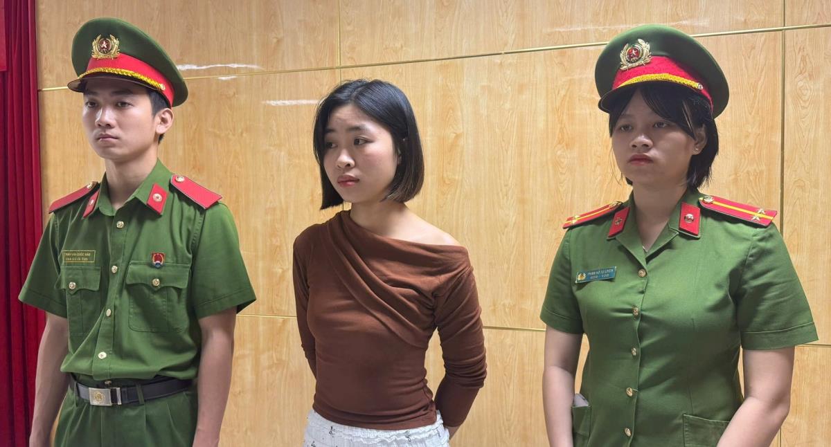 Bùi Thị Duyên tại Cơ quan CSĐT Công an TP Đà Nẵng.