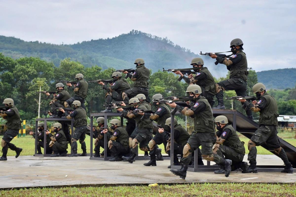 Phần biểu diễn- hợp luyện của Tiểu đoàn Cảnh sát cơ động dự bị chiến đấu năm 2025.