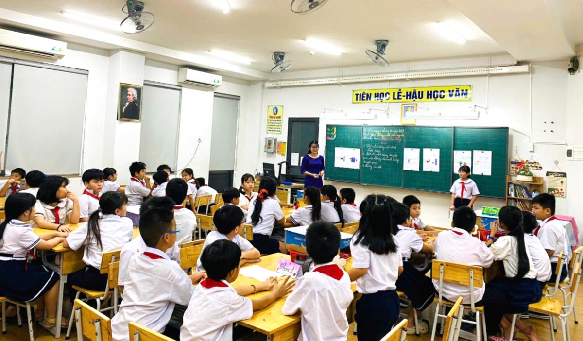 Một tiết học tại Trường TH Lý Tự Trọng, Đà Nẵng.