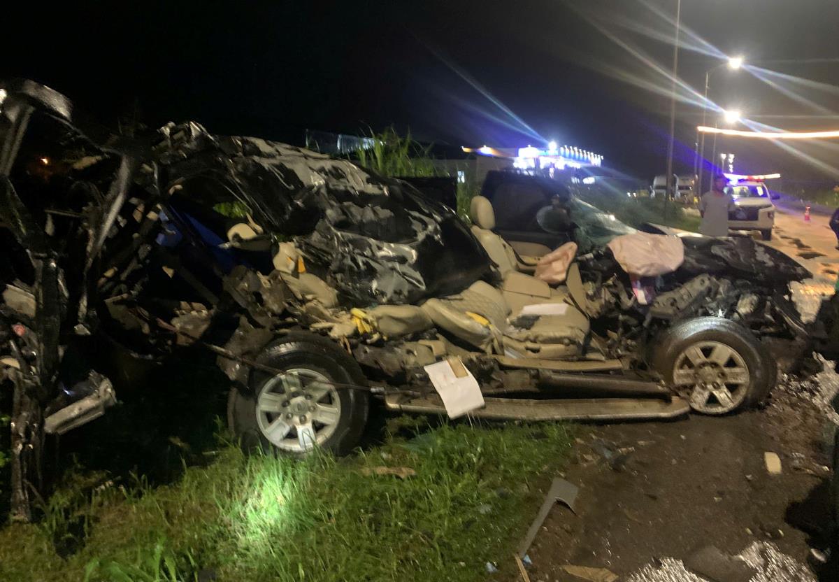 Hiện trường vụ TNGT tại Hà Tĩnh.