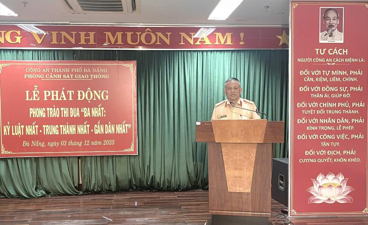 CBCS Phòng CSGT quyết tâm thự hiện phong trào thi đua "Ba nhất"