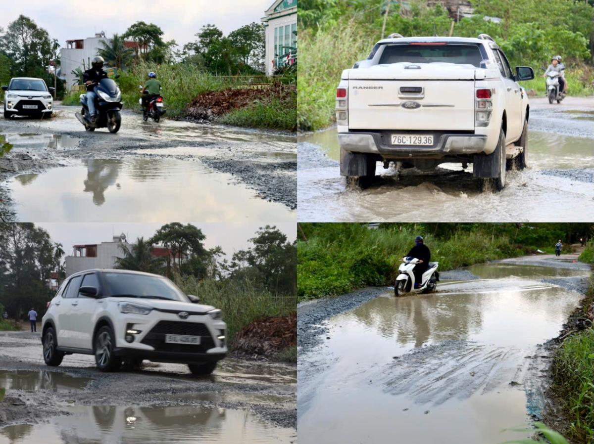 Dự án trong tình trạng dở dang, đường chằng chịt ổ voi, ổ gà.