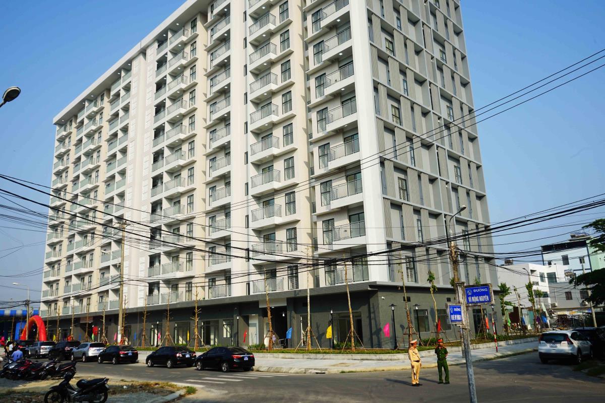 Dự án Chung cư nhà ở xã hội dành cho người có công với cách mạng ở đường Vũ Mộng Nguyên có 209 căn hộ.