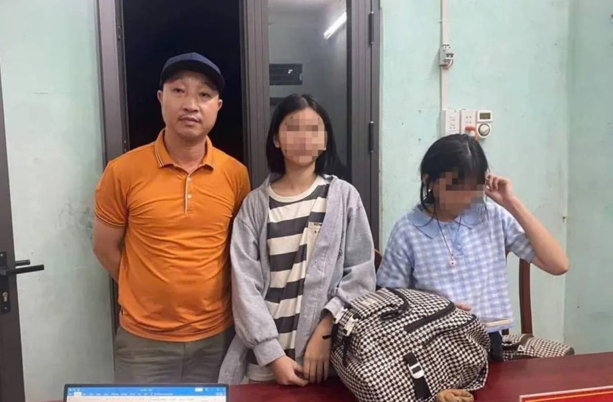 Hai chị em Nguyễn Thị H. và Nguyễn Thị Ng. đã được lực lượng Công an tìm thấy và bàn giao cho người nhà