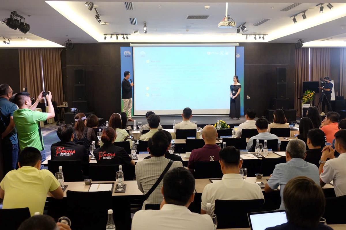 Ban tổ chức họp báo, giới thiệu, công bố thể lệ, nội dung giải PPA Tour Asia - Vietnam Cup 2025.