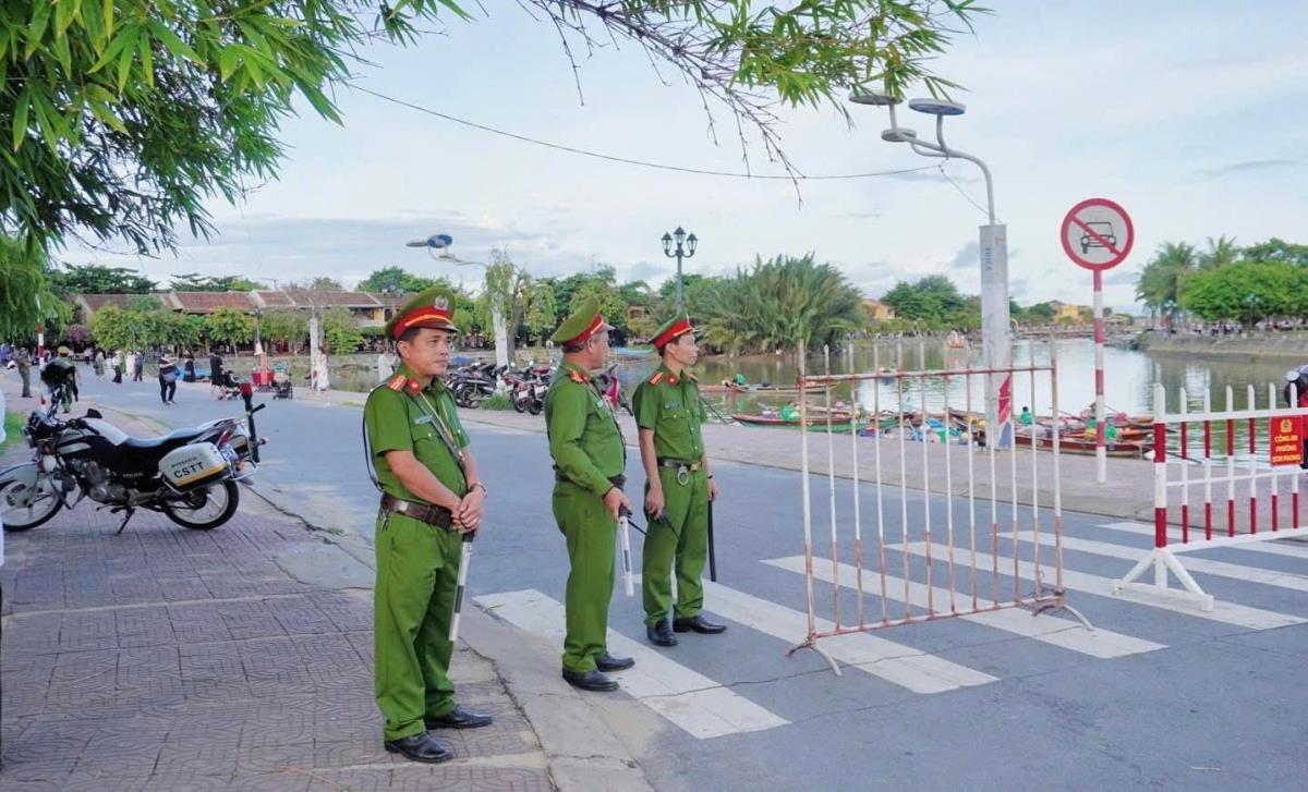 Công an phường Hội An bảo đảm an ninh trật tự cho một sự kiện Văn hóa - Thể thao trên địa bàn.