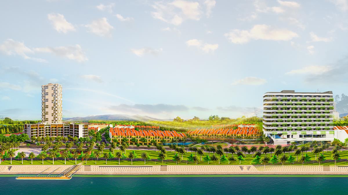 Các đại biểu ấn nút khởi công dự án.