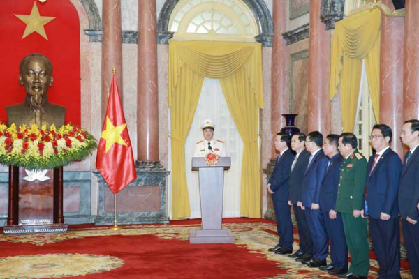 Thứ trưởng Nguyễn Duy Ngọc phát biểu tại buổi lễ.