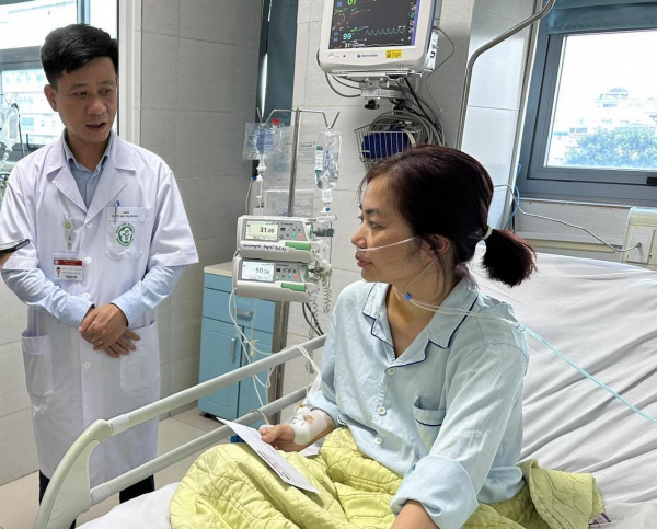 Bác sĩ Vũ Thị Nhung hồi phục kỳ diệu.