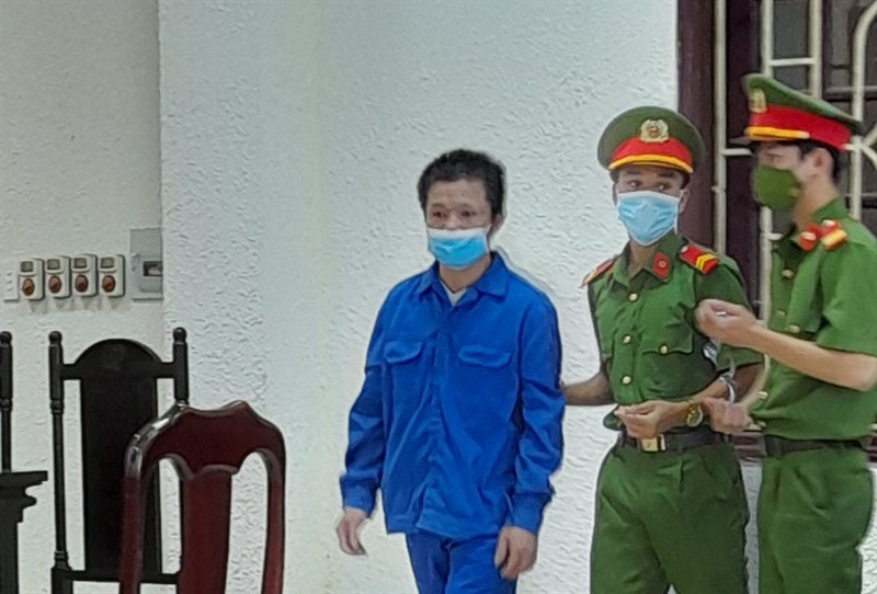 Bị cáo Nguyễn Công Hải tại phiên tòa.