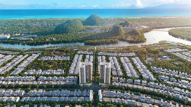Sun Riverpolis là một trong 3 mảnh ghép thuộc quần thể “Thành phố hội nhập” phía Đông Nam Đà Nẵng