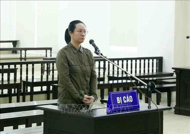 Ngụy Thị Khanh tại phiên tòa cấp phúc thẩm.