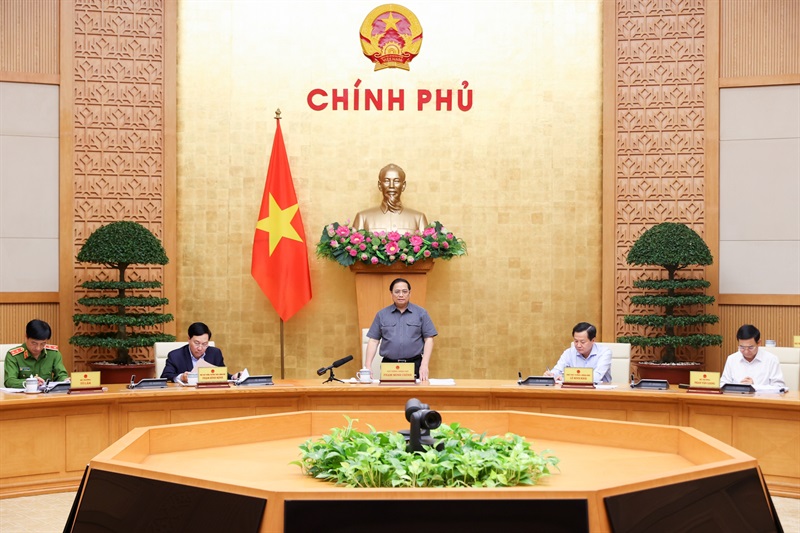 Thủ tướng Phạm Minh Chính chủ trì phiên họp Chính phủ chuyên đề về xây dựng pháp luật tháng 11-2022.