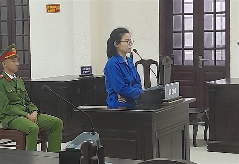 Bị cáo Phan Thị Tình tại phiên tòa.