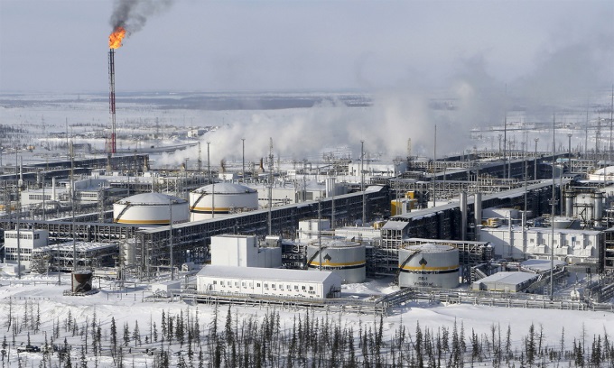 Cơ sở xử lý dầu tại mỏ Vankorskoye thuộc sở hữu của tập đoàn Rosneft của Nga. Ảnh: Reuters