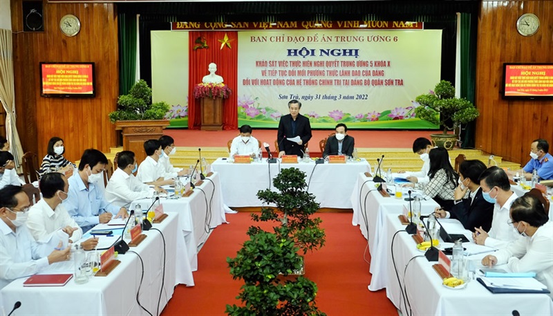 Đồng chí Nguyễn Quang Dương phát biểu tại buổi làm việc.