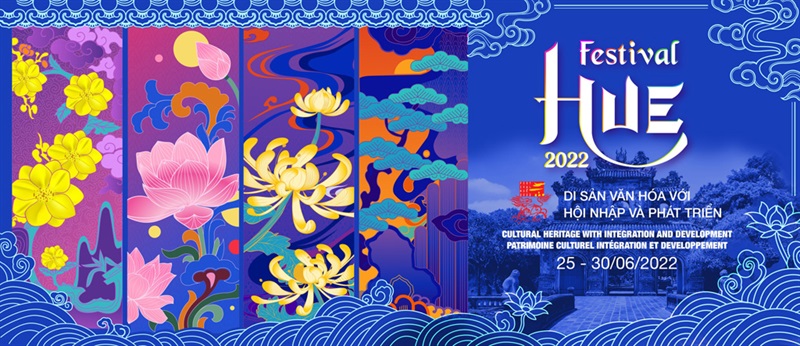 Poster chính thức của Festival Huế 2022.