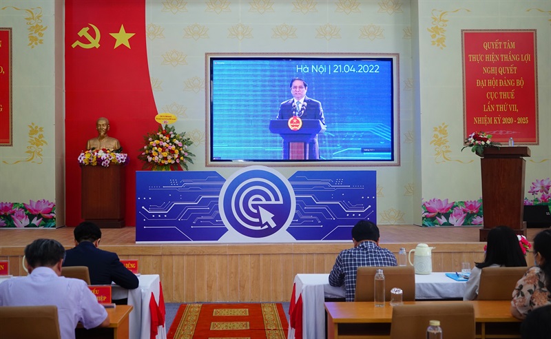 Điểm cầu tại Quảng Nam kích hoạt hệ thống hóa đơn điện tử.