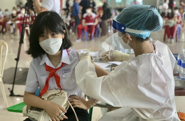 TP Đà Nẵng triển khai tiêm vaccine ngừa COVID-19 cho trẻ em từ 5 đến dưới 12 tuổi.