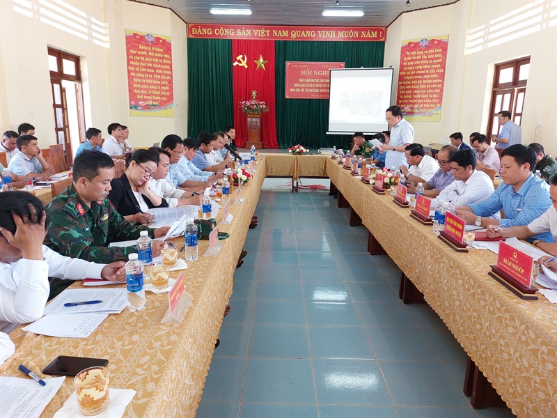 Cuộc họp ngày 28-4-2022 giữa lãnh đạo 2 huyện Tây Giang và Nam Giang chưa đưa ra được kết luận thống nhất về cách giải quyết khu vực chồng lấn.