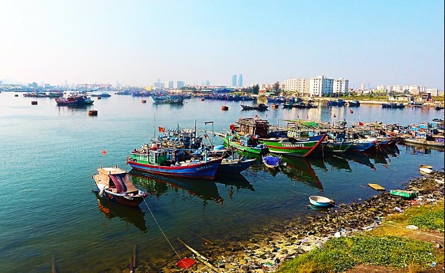 Nhiều tàu, thuyền đánh cá neo đậu không đúng nơi quy định tại Âu thuyền Thọ Quang.