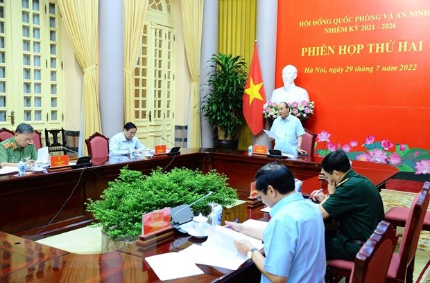 Chủ tịch nước Nguyễn Xuân Phúc phát biểu chỉ đạo Phiên họp.