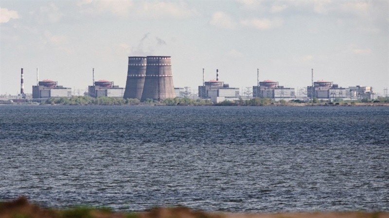 Nhà máy điện hạt nhân Zaporizhzhia. Ảnh: AFP