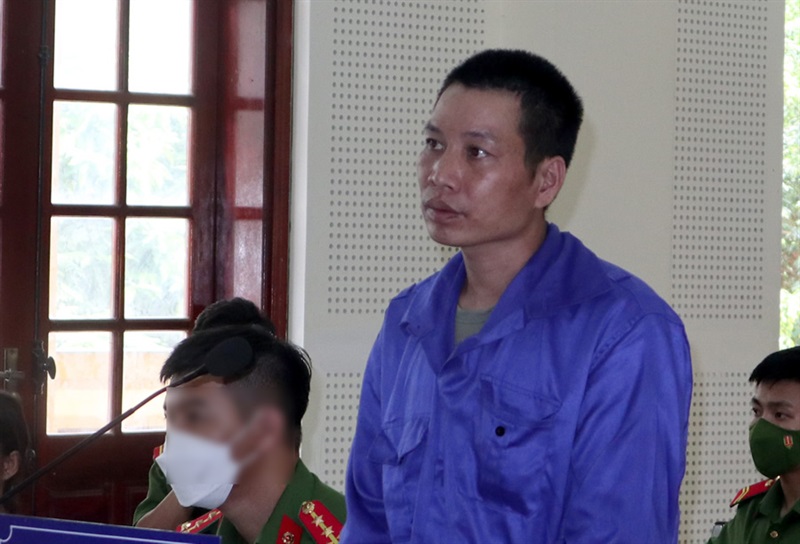 Bị cáo Lê Văn Bốn tại tòa.