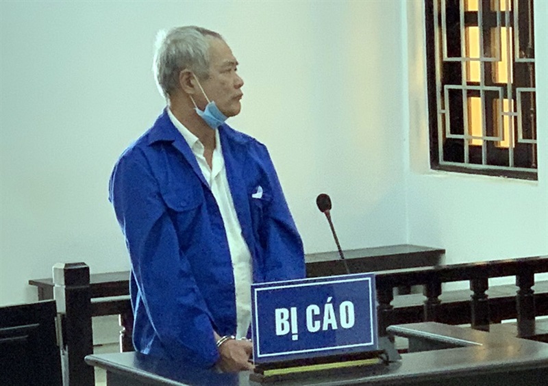 Bị cáo Nguyễn Thanh Quế tại phiên tòa.