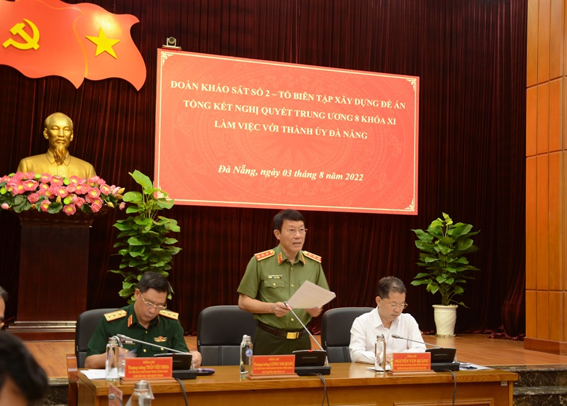 các đại biểu của Đà Nẵng tham dự buổi làm việc