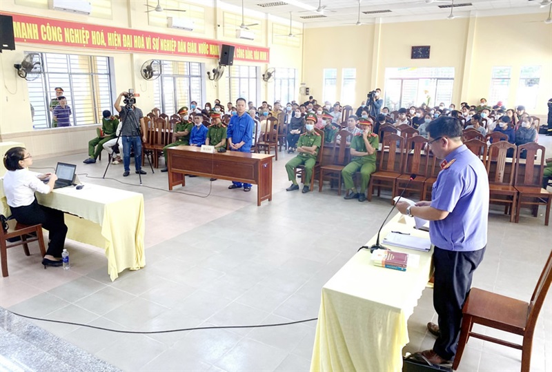 Bị cáo Nguyễn Văn Hà tại phiên tòa.